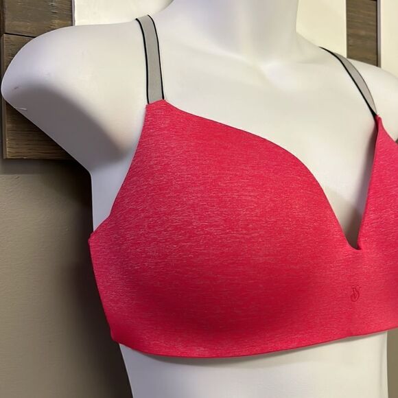 Victoria’s Secret Heather Pink, Black, Gray Adjustable Strap Convertible Bra-34D - Picture 3 of 16
